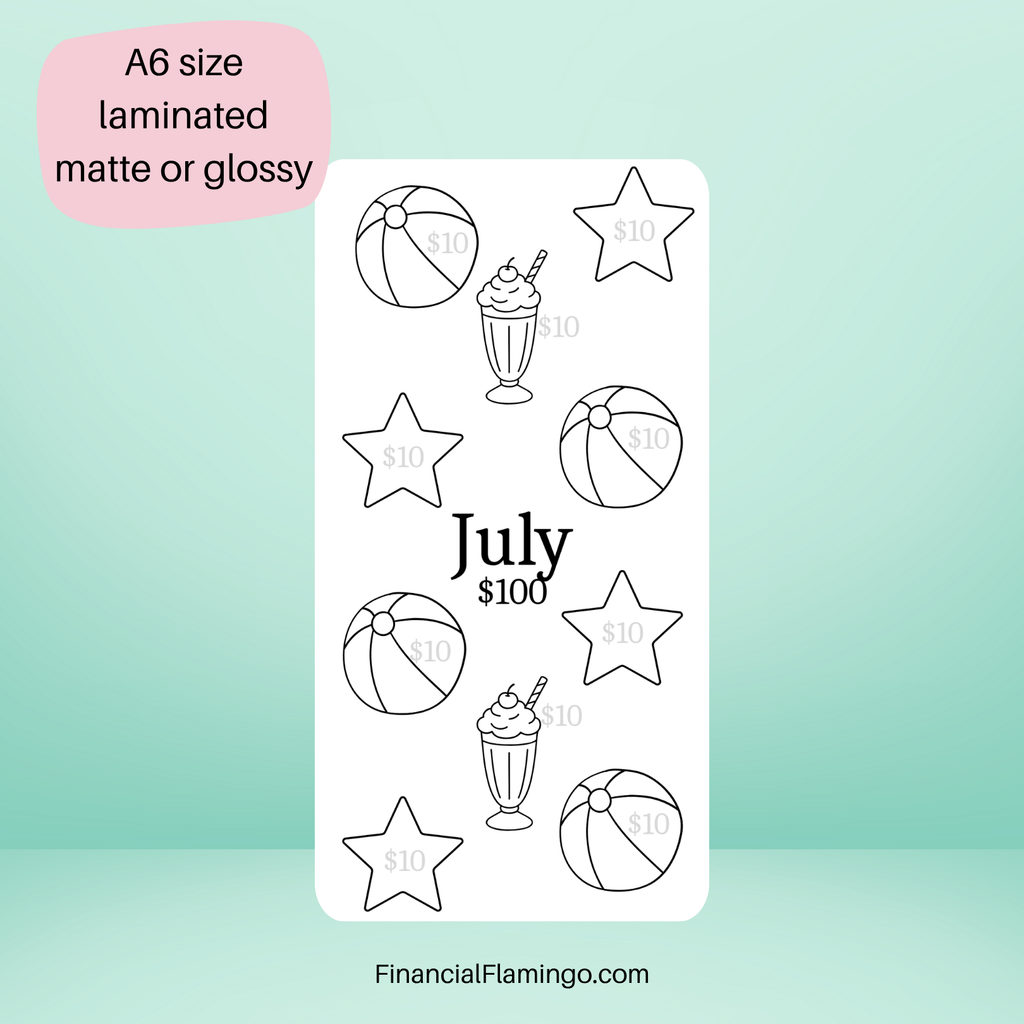 $100 12 Month Savings Challenge