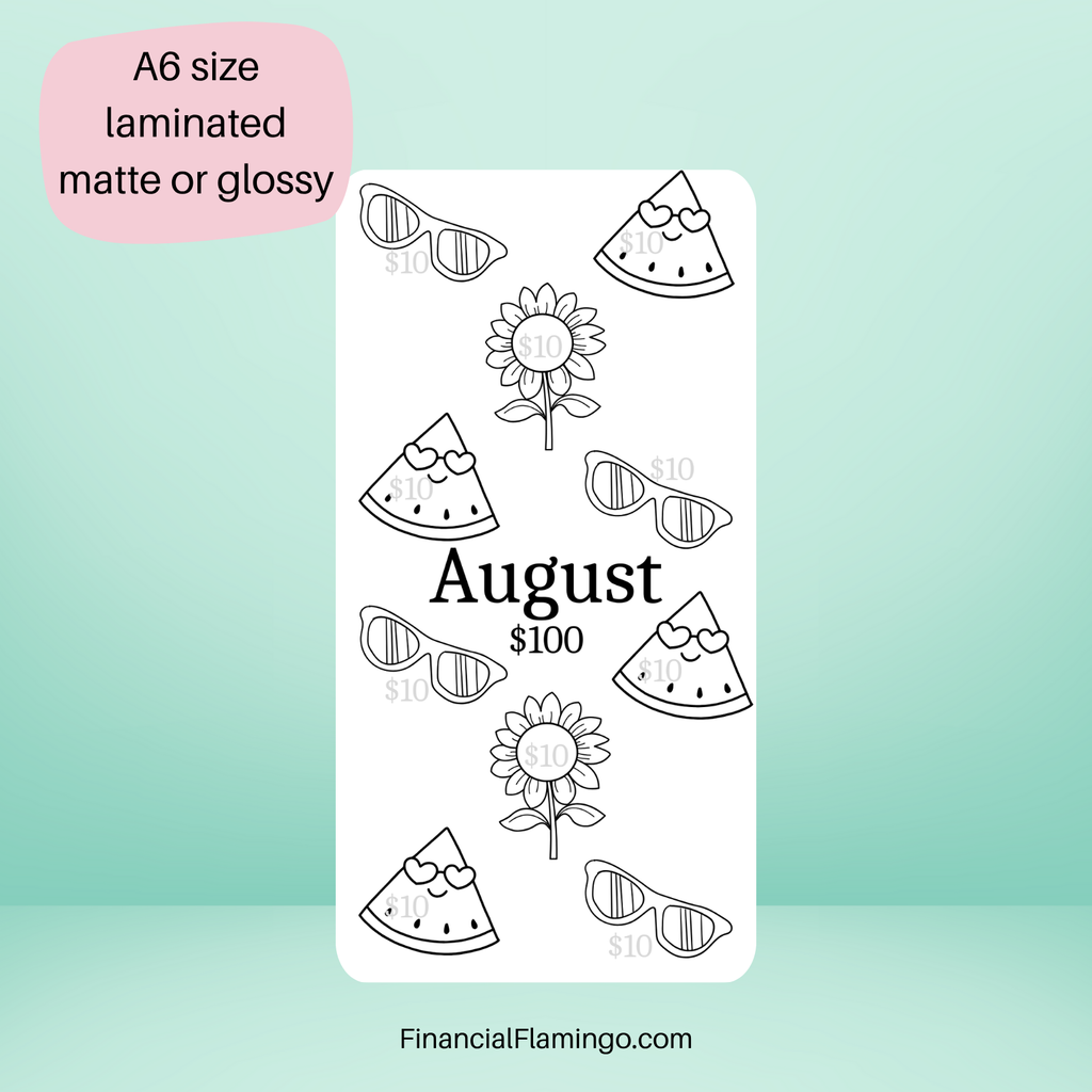 $100 12 Month Savings Challenge