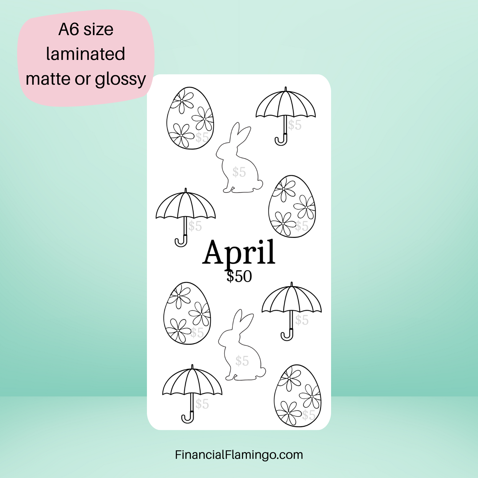 $50 12 Month Savings Challenge