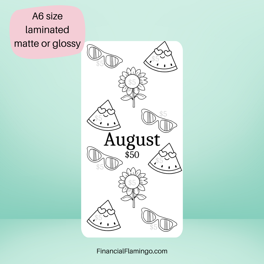 $50 12 Month Savings Challenge