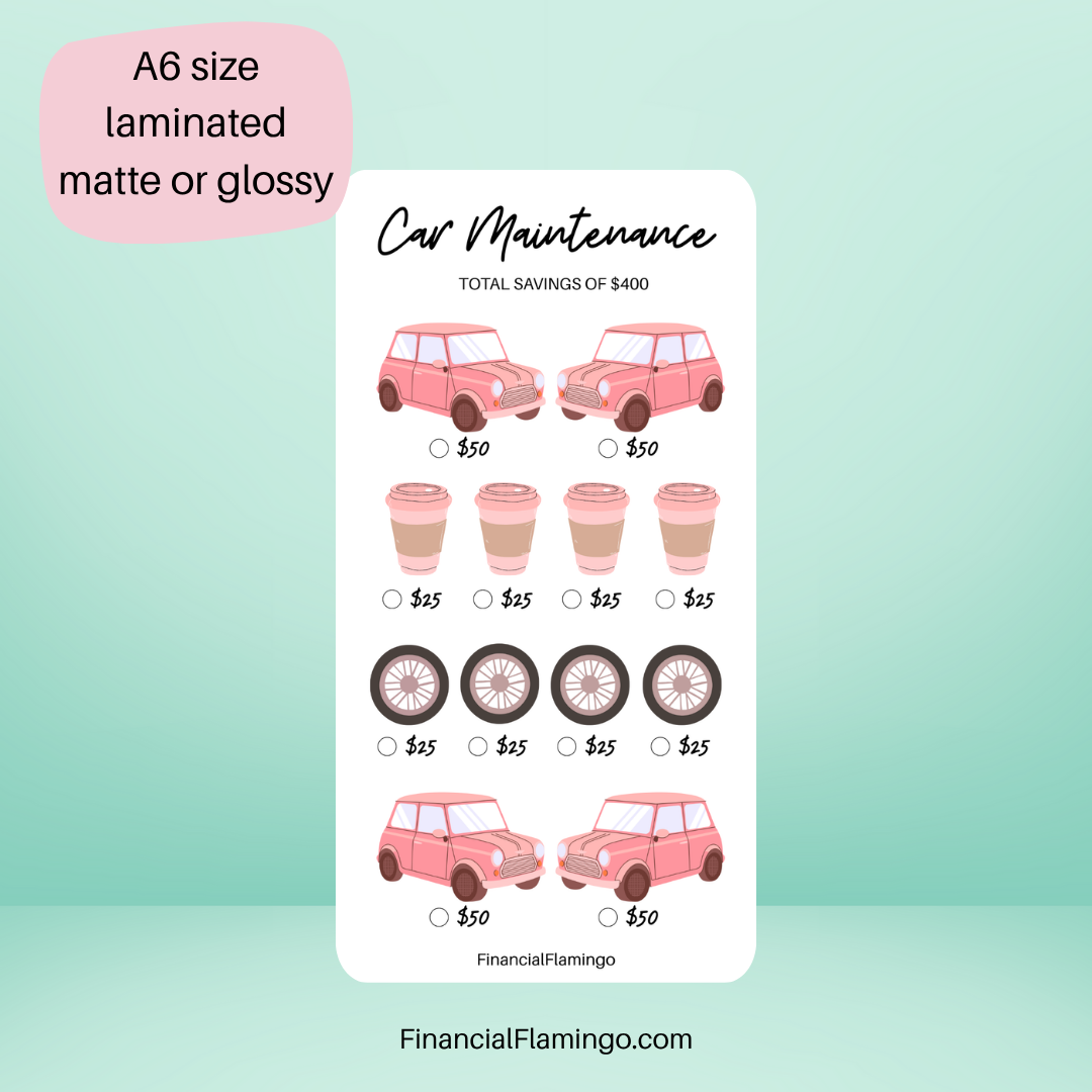 Car Maintenance Savings Challenge