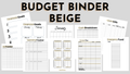 Complete Budget Binder BEIGE