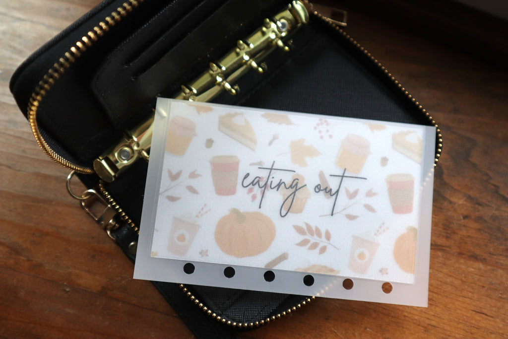Cozy Fall A7 Cash Envelopes