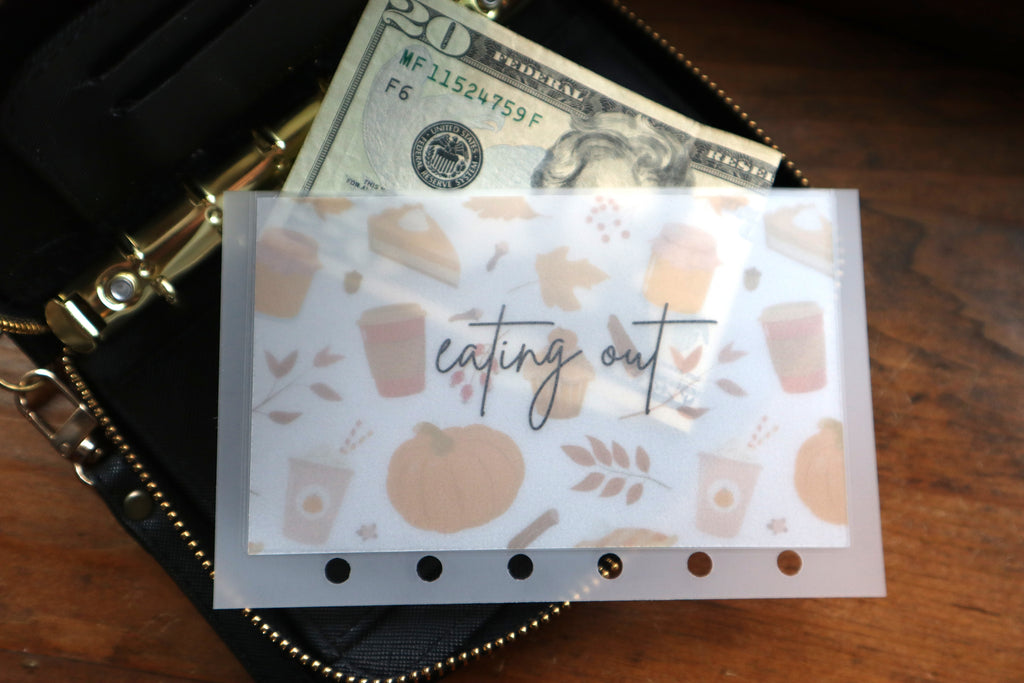 Cozy Fall A7 Cash Envelopes