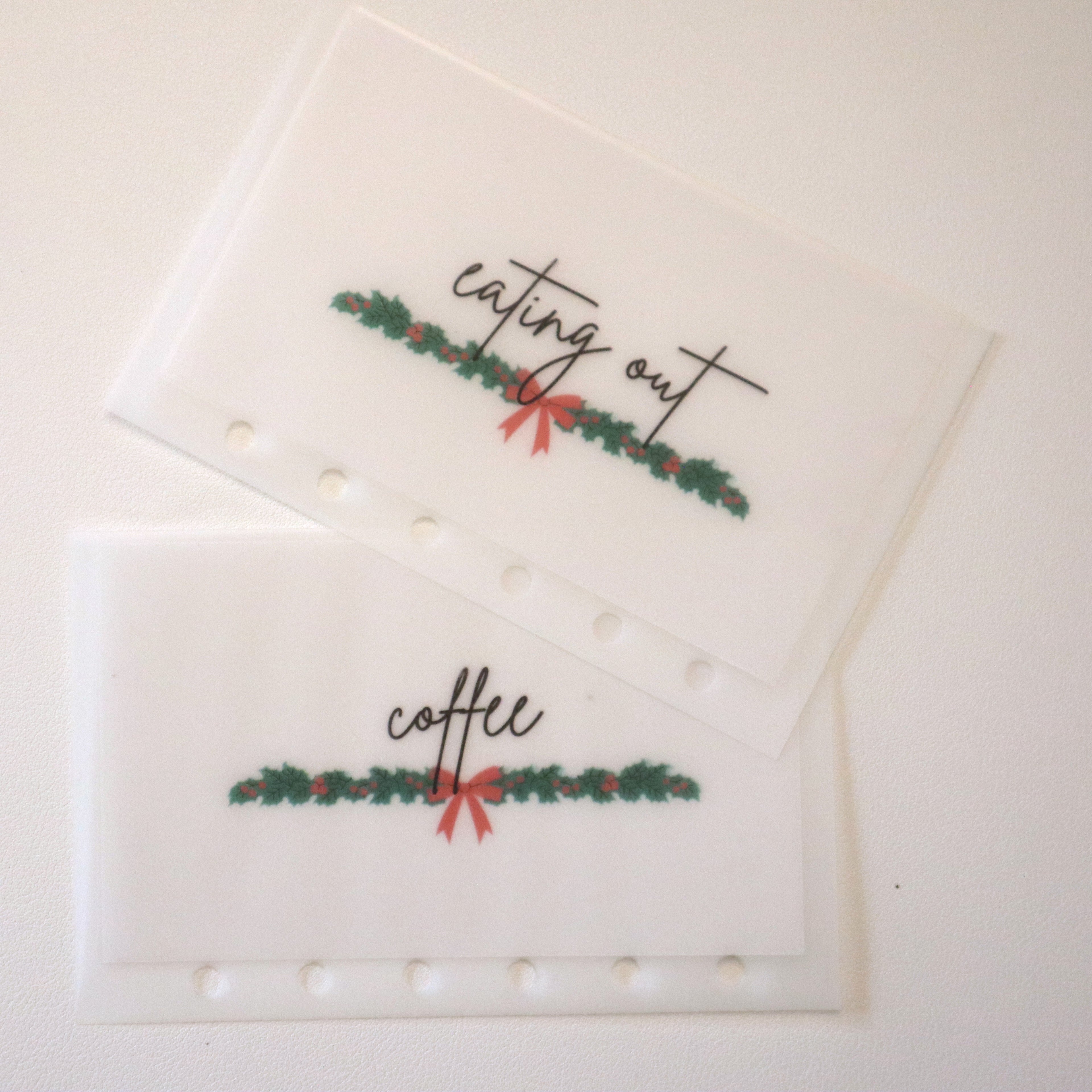 Christmas Garland A7 Cash Envelopes