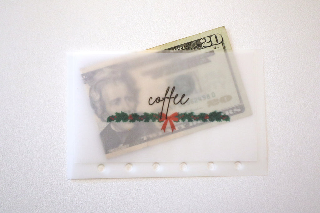 Christmas Garland A7 Cash Envelopes