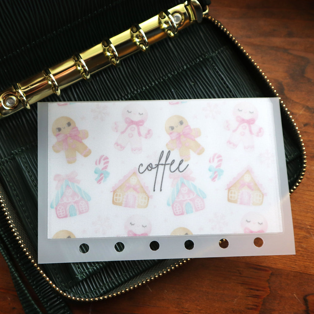 Gingerbread A7 Cash Envelopes