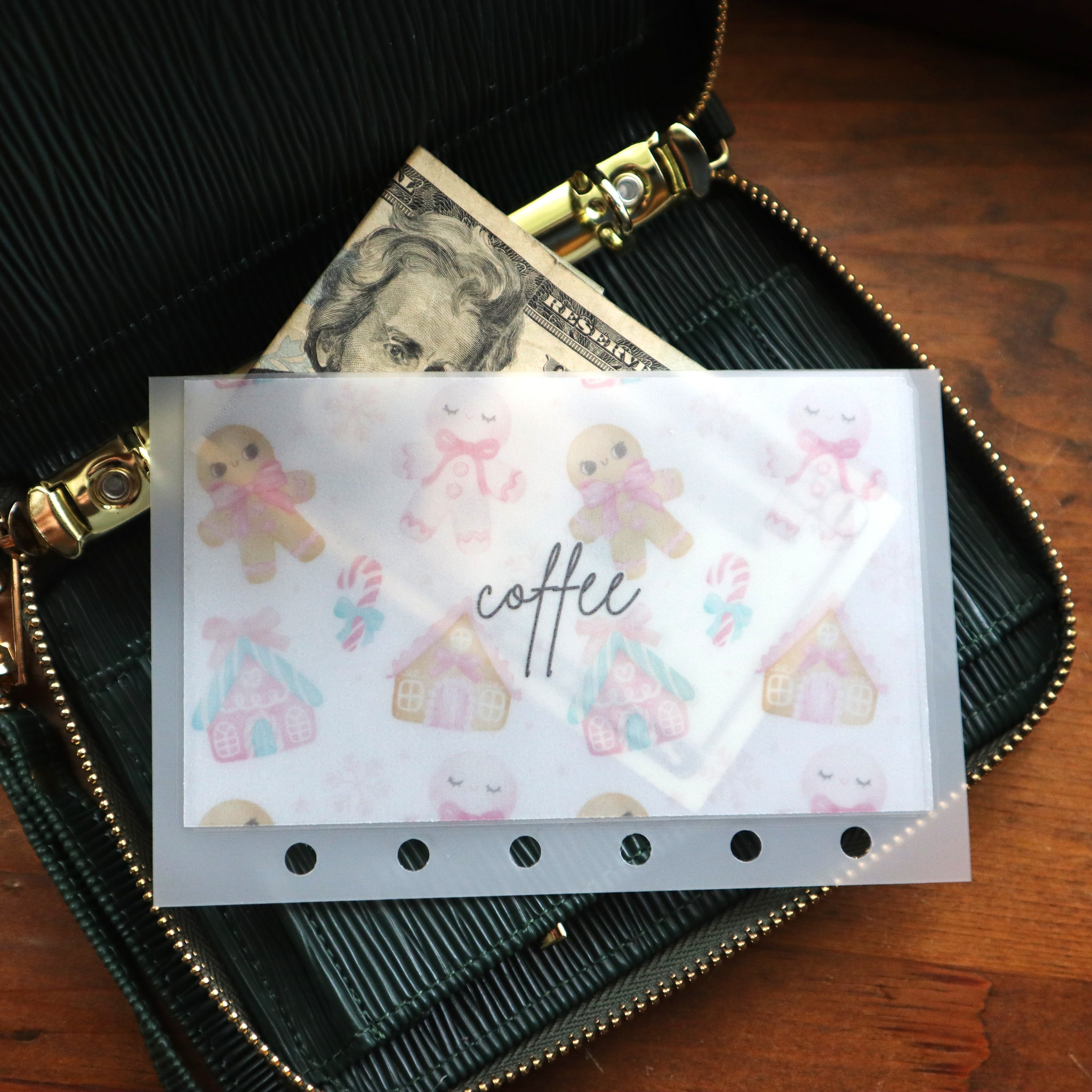Gingerbread A7 Cash Envelopes
