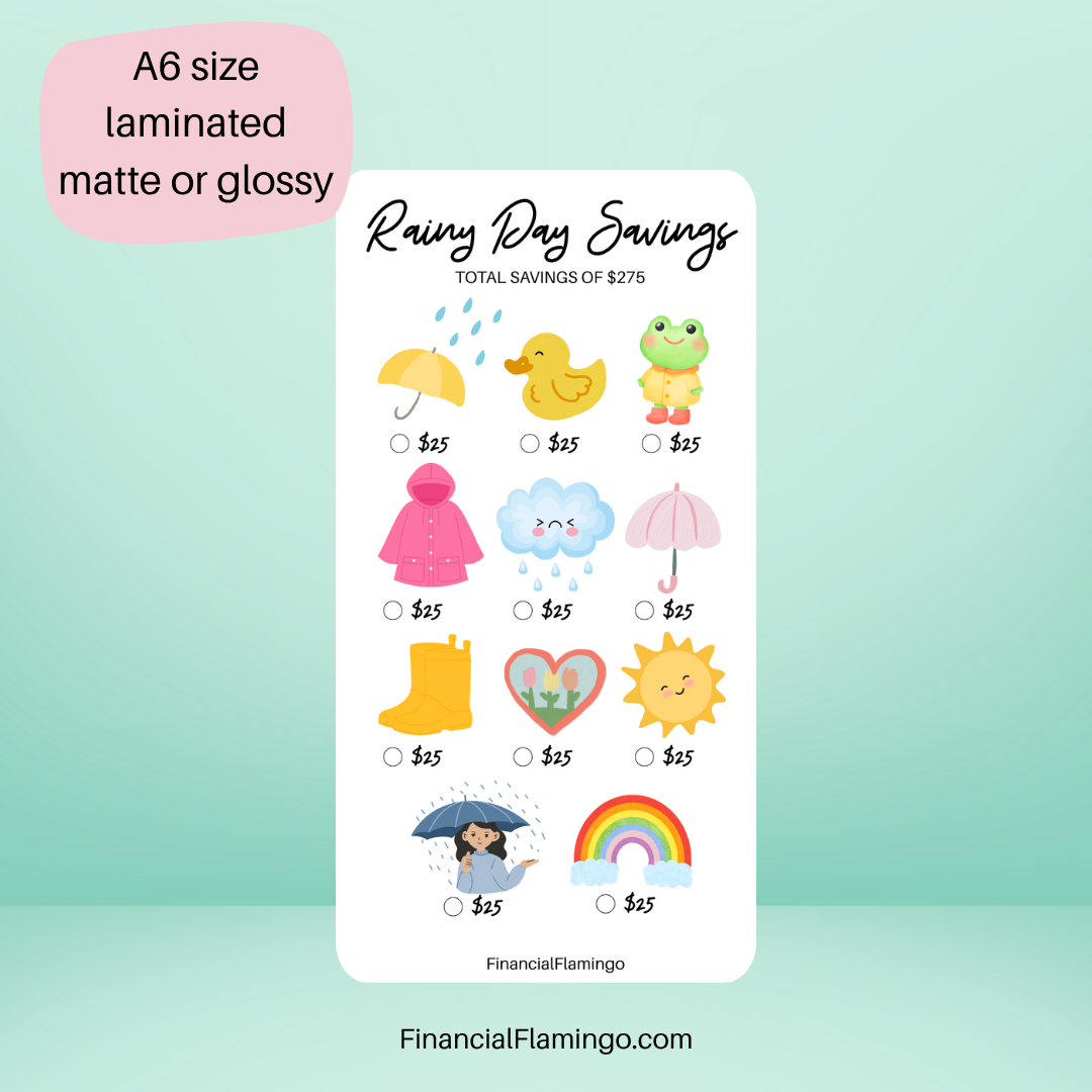 Rainy Day Savings Challenge