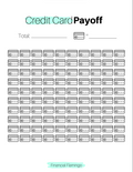 Credit Card Debt Tracker (Printable)