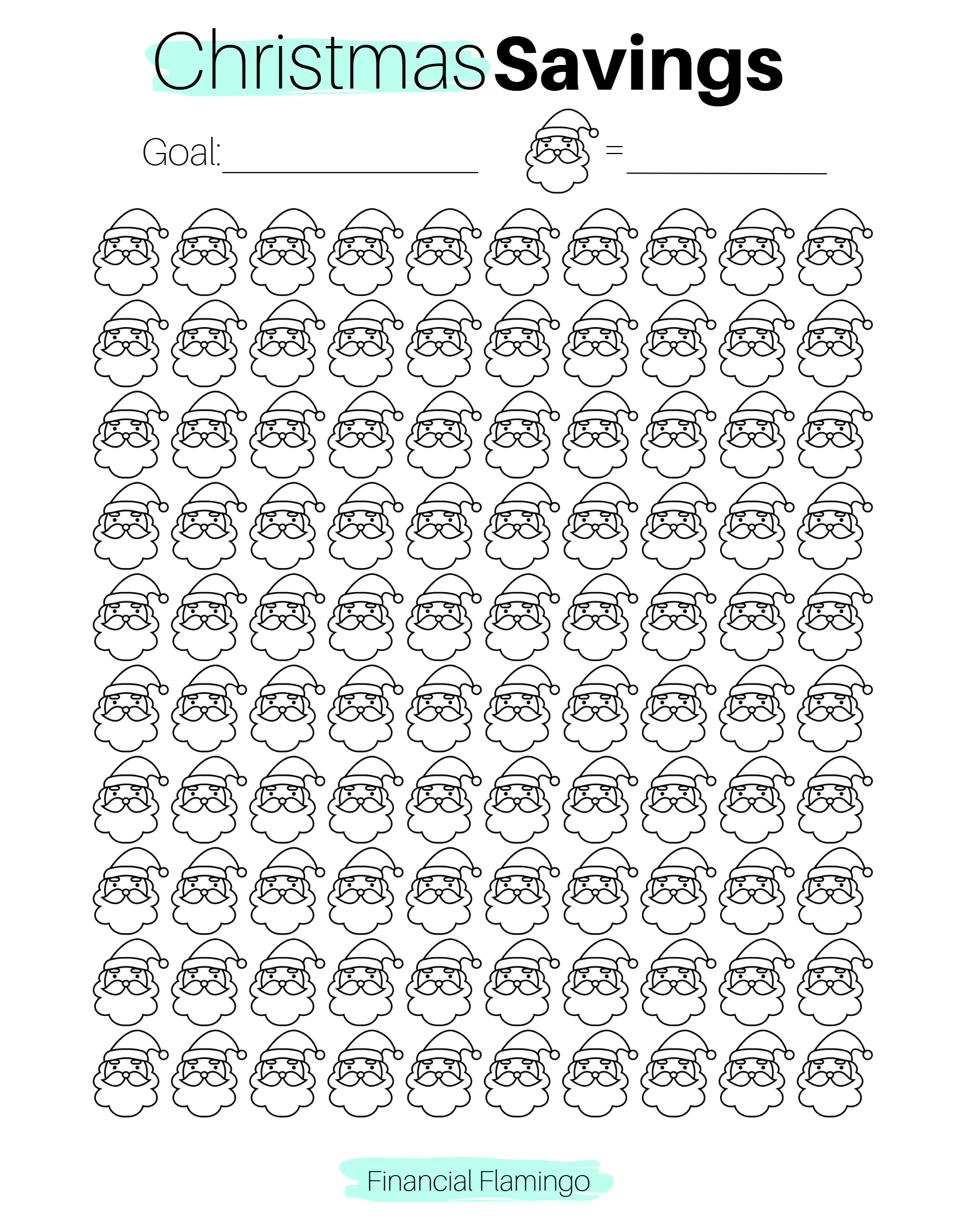 Christmas Savings Tracker (Printable)