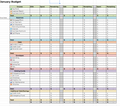 Budget Spreadsheet Template