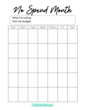No Spend Month Tracker {Printable}