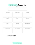 Annual Sinking Fund Tracker {Printable}