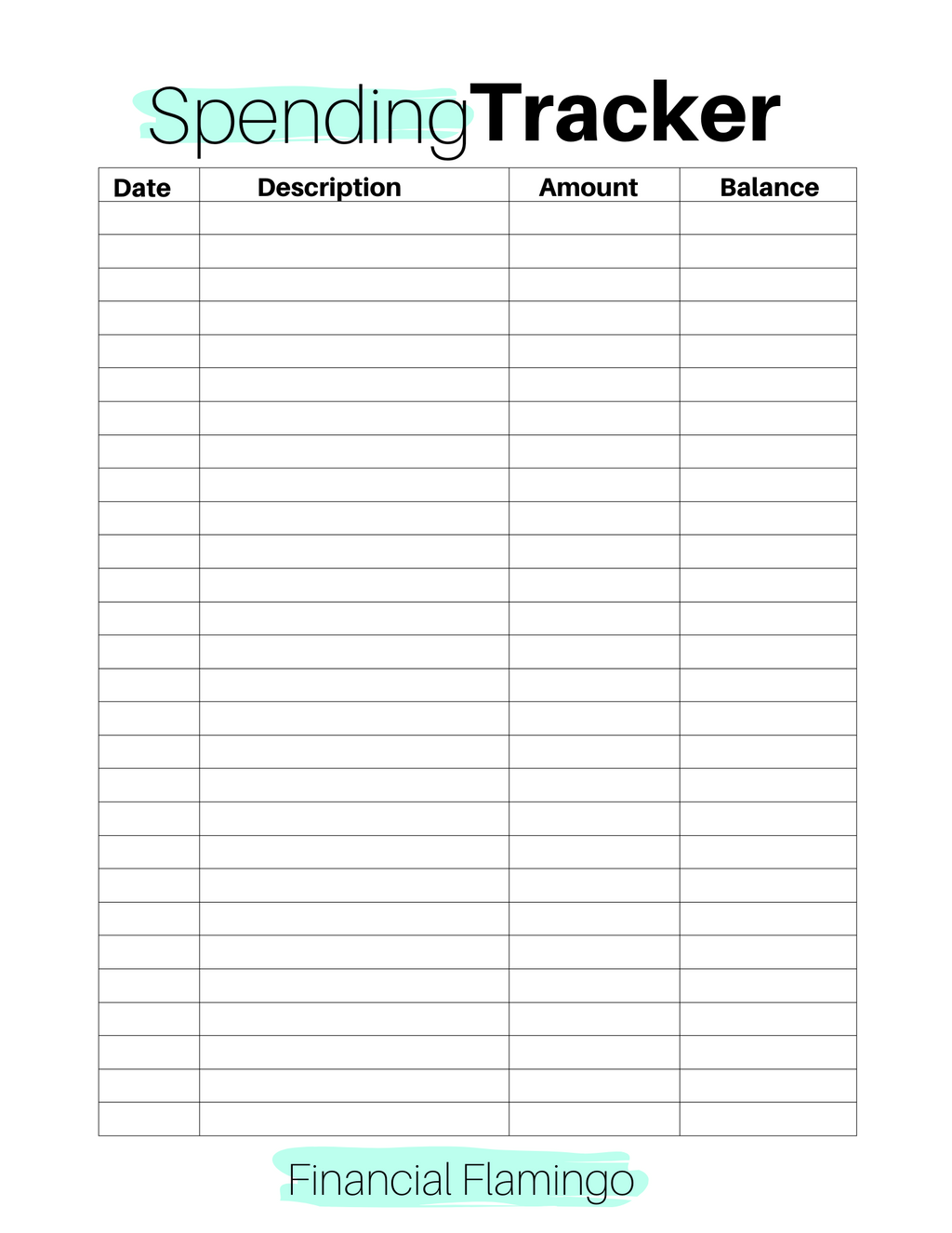 Spending Tracker Bundle {Printable}