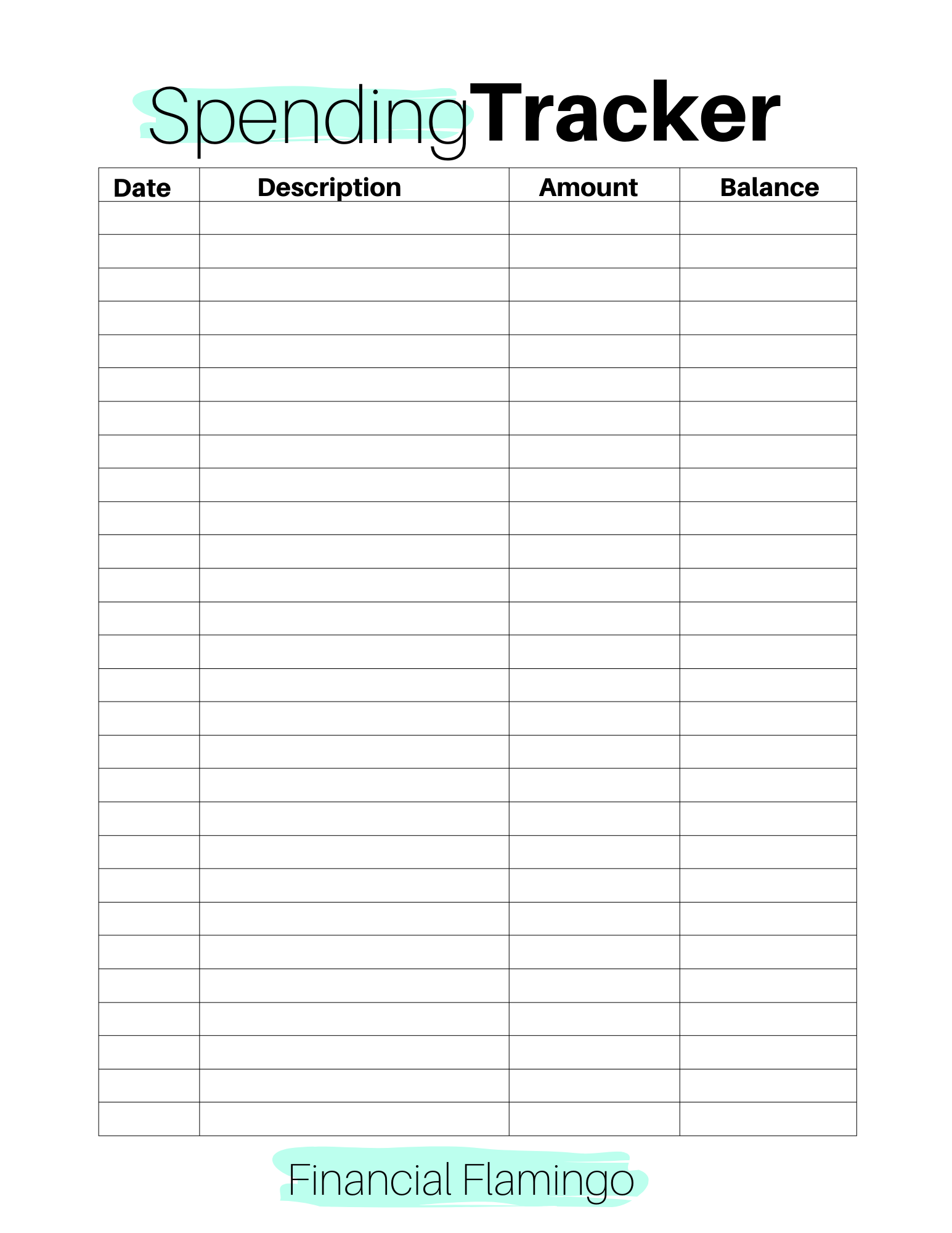 Spending Tracker Bundle {Printable}